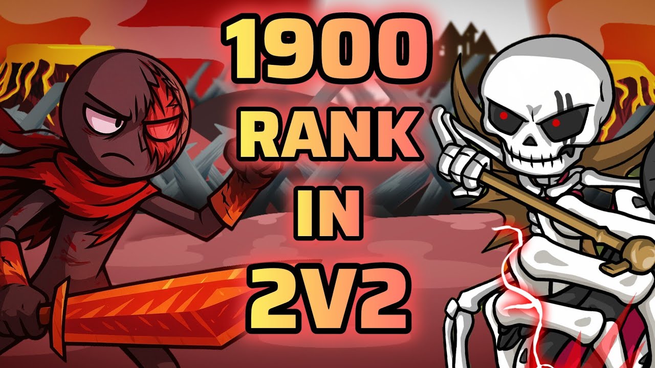 No Defeat No Retreat! Pushing Until Reach 1900 Elo In 2v2 Ranked With Wrathnar! Stick War: Saga