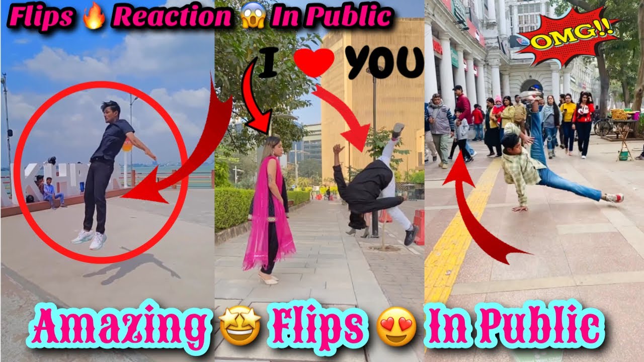 Amazing 🤩 Flips 😍 In Public Reaction 😱 | Flips 🔥 Reaction 😱 In  Public #publicreaction #tiktok #flip