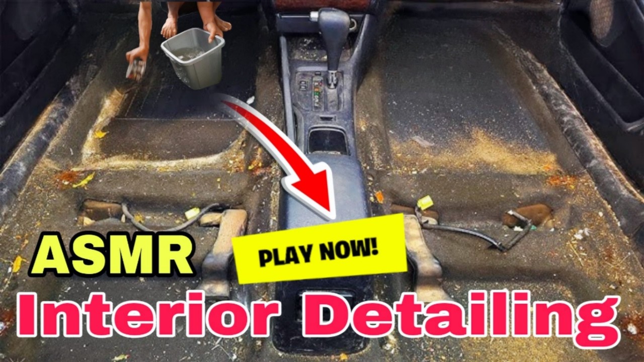 ASMR Interior Detailing 🚘✨️Part 1 | Cleaning the Honda Jazz Car Interior in detail✨️