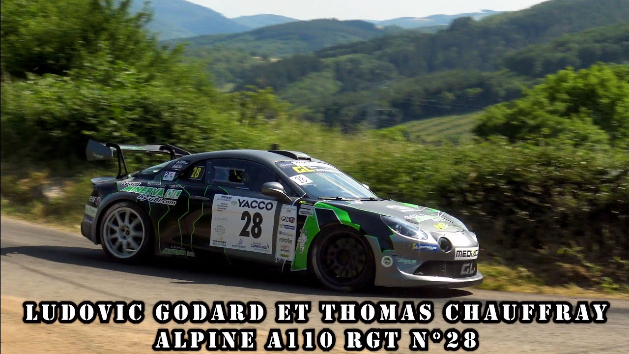 Rallye des Vins Mâcon 2023 - Alpine A110 RGT N°28 - Ludovic GODARD et Thomas CHAUFFRAY