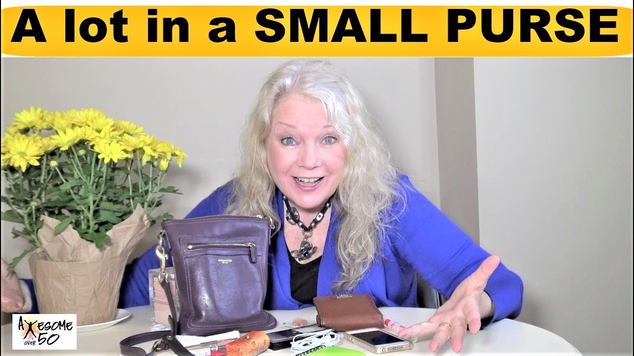 What's Inside my Small Purse I use most of time, Women Mature over 50