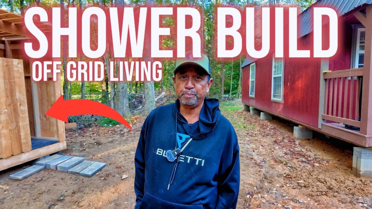 Outdoor Shower Build - Off Grid