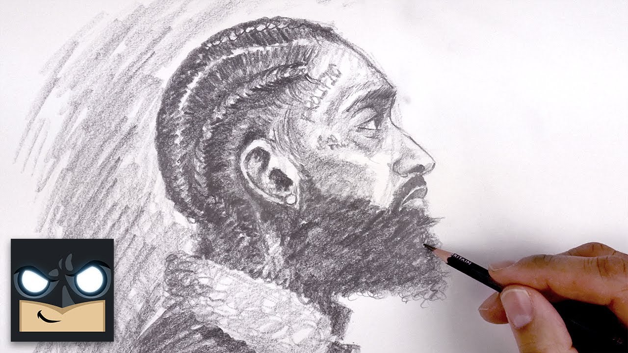 How To Draw Nipsey Hu$$le | Sketch Tutorial