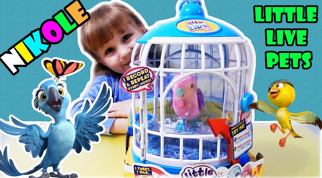 Открываем игрушку Птичку Tweet Talking Birds Little live pets