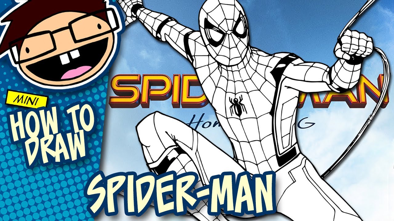 How to Draw SPIDER-MAN (Spider-Man: Homecoming) | Narrated Easy Step-by-Step Tutorial