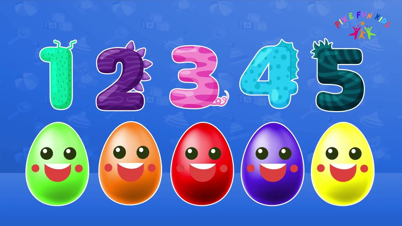 Surprise Eggs | Learn Numbers and Counting for Toddlers | Kindergarten, Preschool, ESL | Pixie Fun K