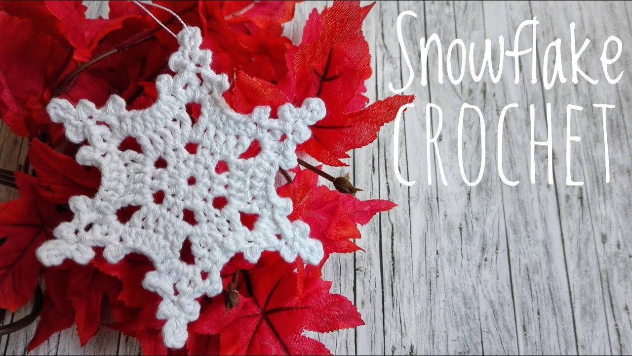 Snowflake Crochet Tutorial, Schneeflocke Häkeln Anleitung
