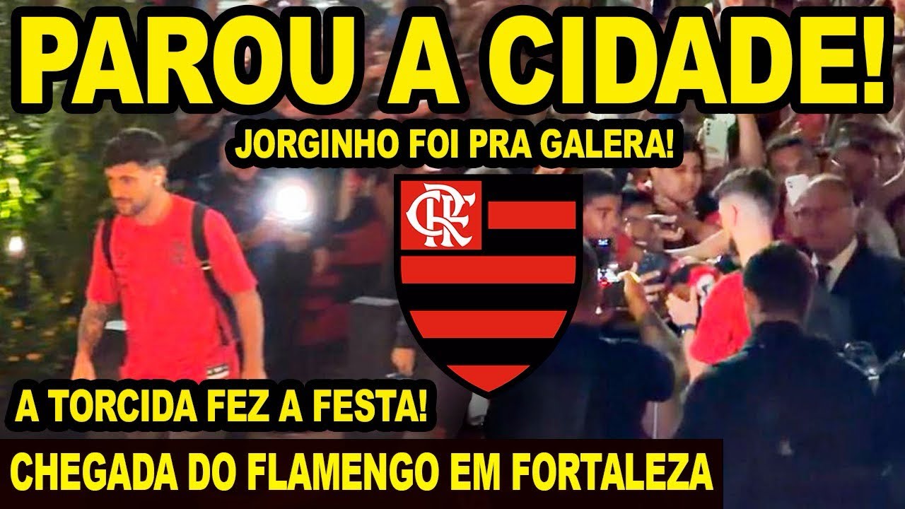 TUMULTO GERAL EM FORTALEZA! A NAÇÃO PAROU A CIDADE NA CHEGADA DO FLAMENGO PARA JOGO DECISIVO!