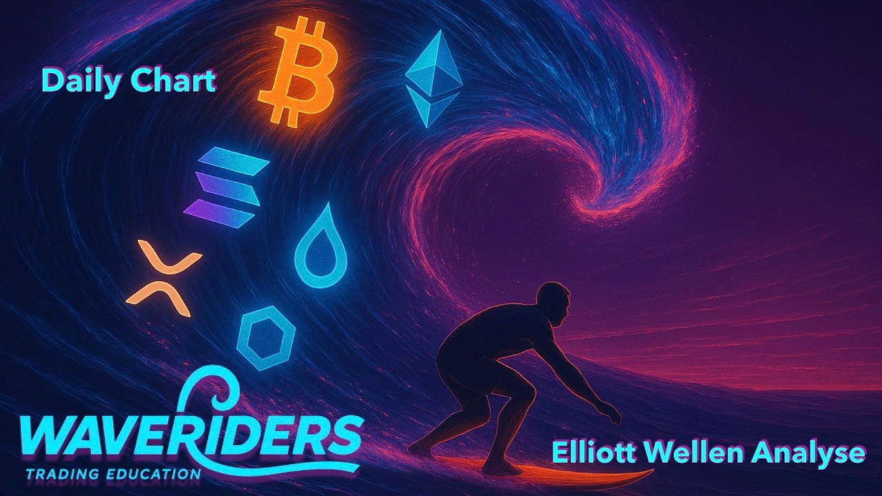BTC ETH SOL XRP SUI LINK Update - Daily Chart - Elliott Wellen Analyse