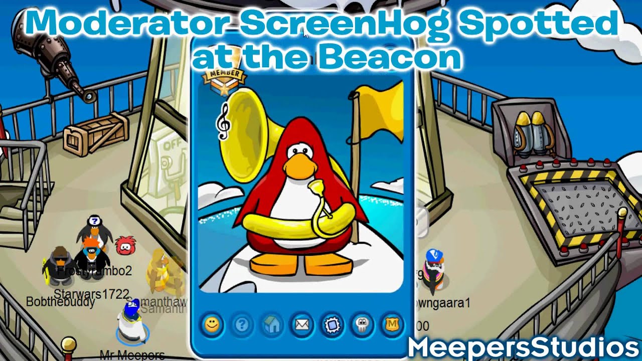Club Penguin - Moderator Screenhog on Club Penguin [HD]