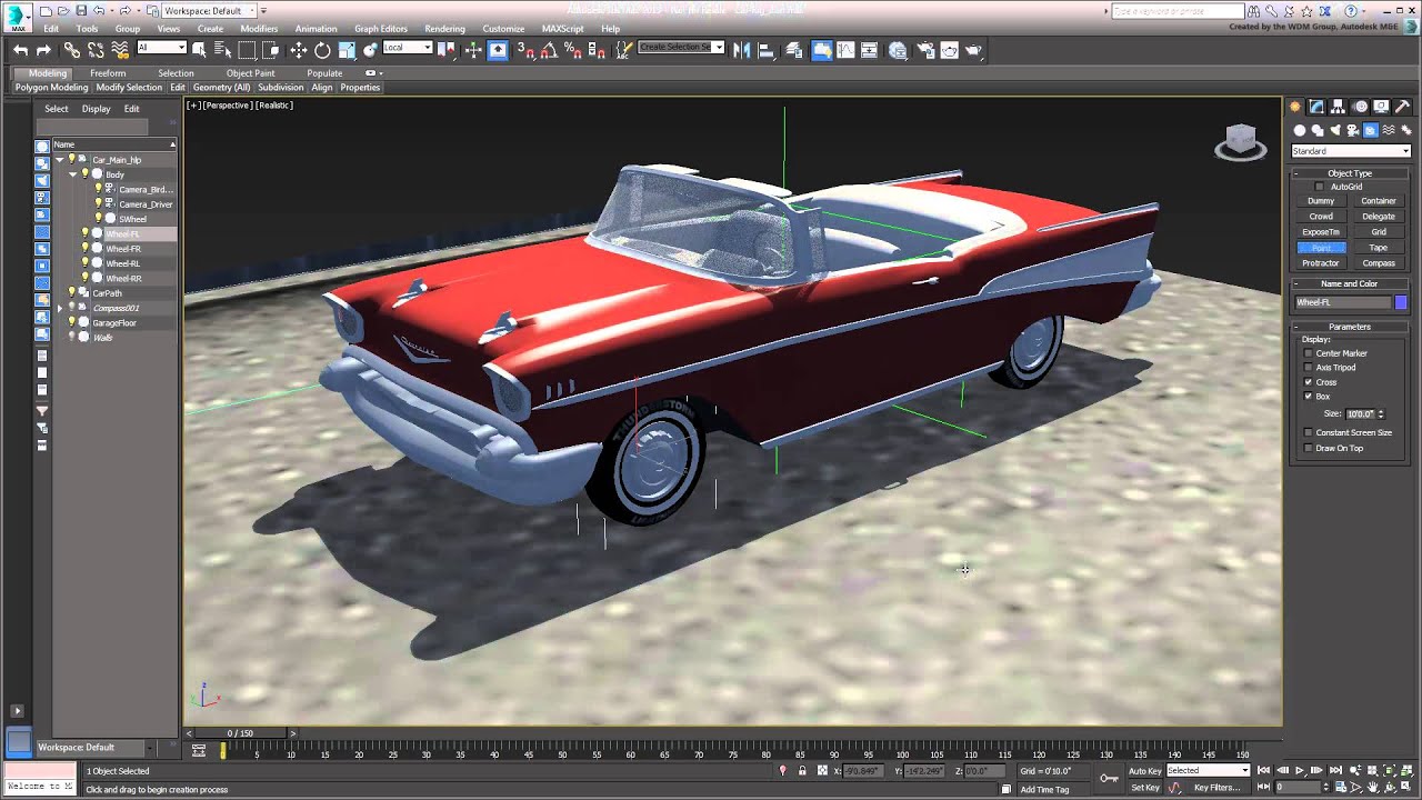 3ds Max Animating a Car Path - Part 01 - Introduction