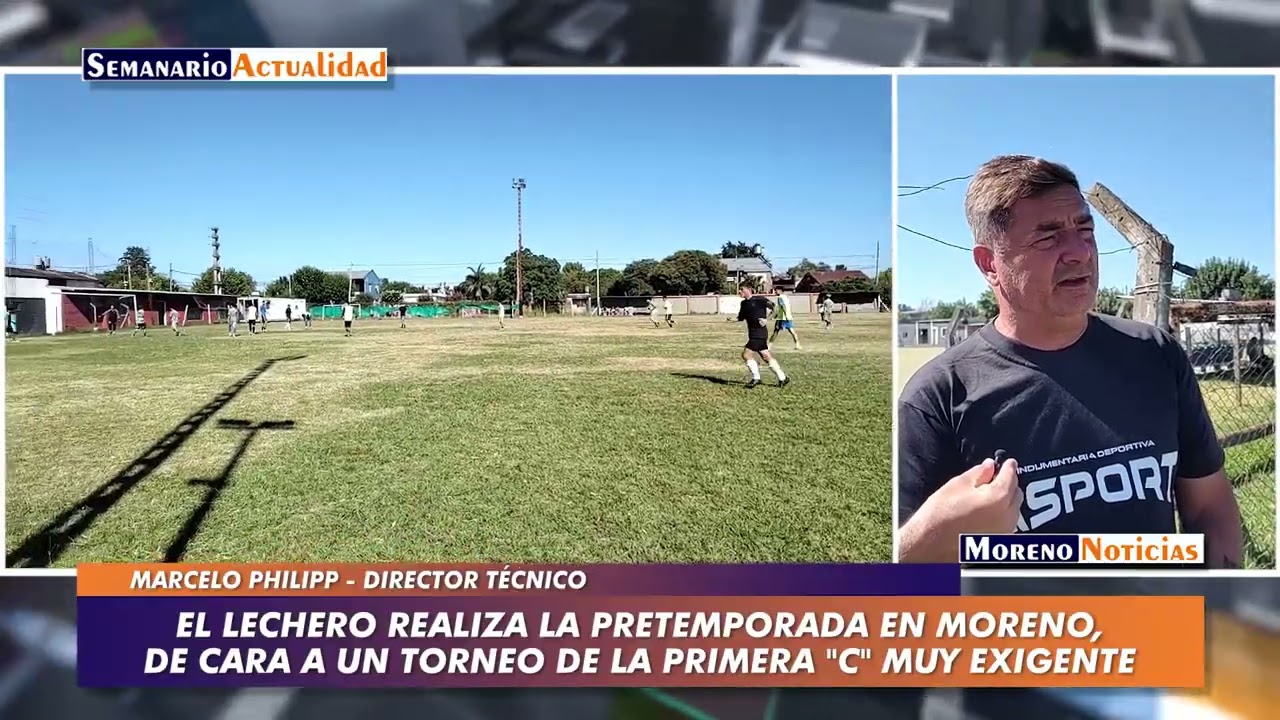 El Lechero realiza la pretemporada en Moreno, de cara a un torneo de la Primera “C” muy exigente