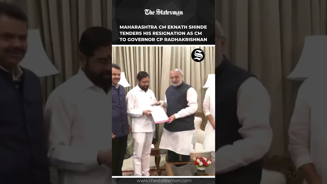 Maharashtra CM Eknath Shinde tenders his resignation as CM to Governor CP Radhakrishnan