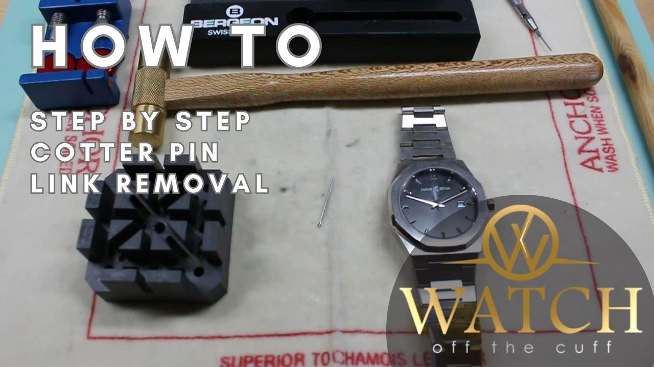 How to: Remove a Link from a Cotter Pin Style Watch Bracelet