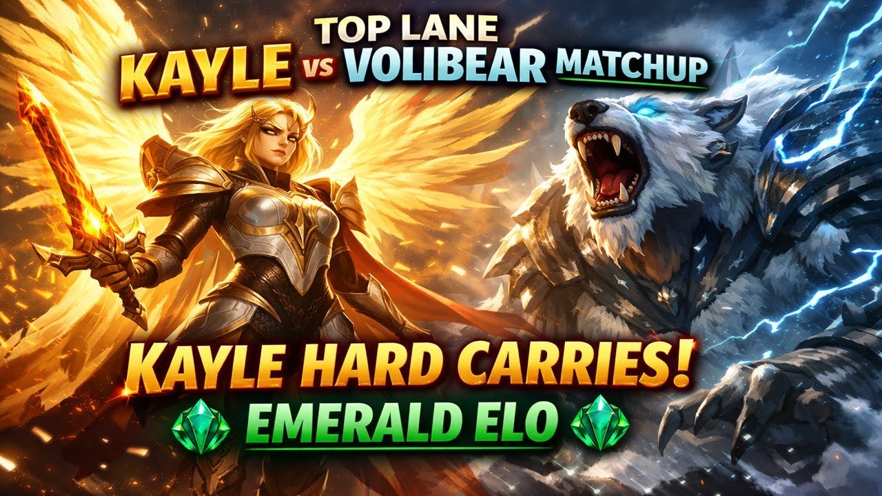 Top Lane Kayle vs Volibear Matchup – Kayle Hard Carries | Emerald Elo | EUW