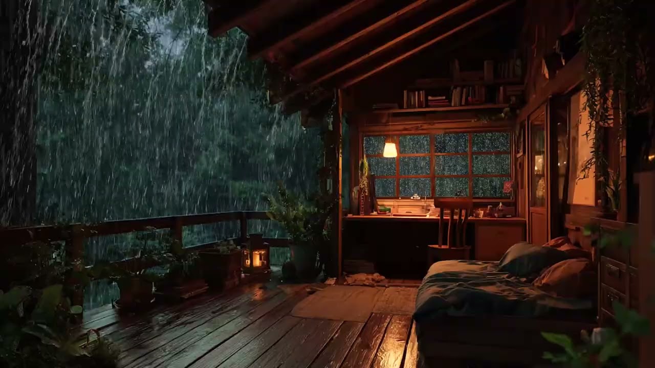 Fall Asleep Effortlessly 🌧 | Relaxing Rainstorm for Deep Sleep & Healing