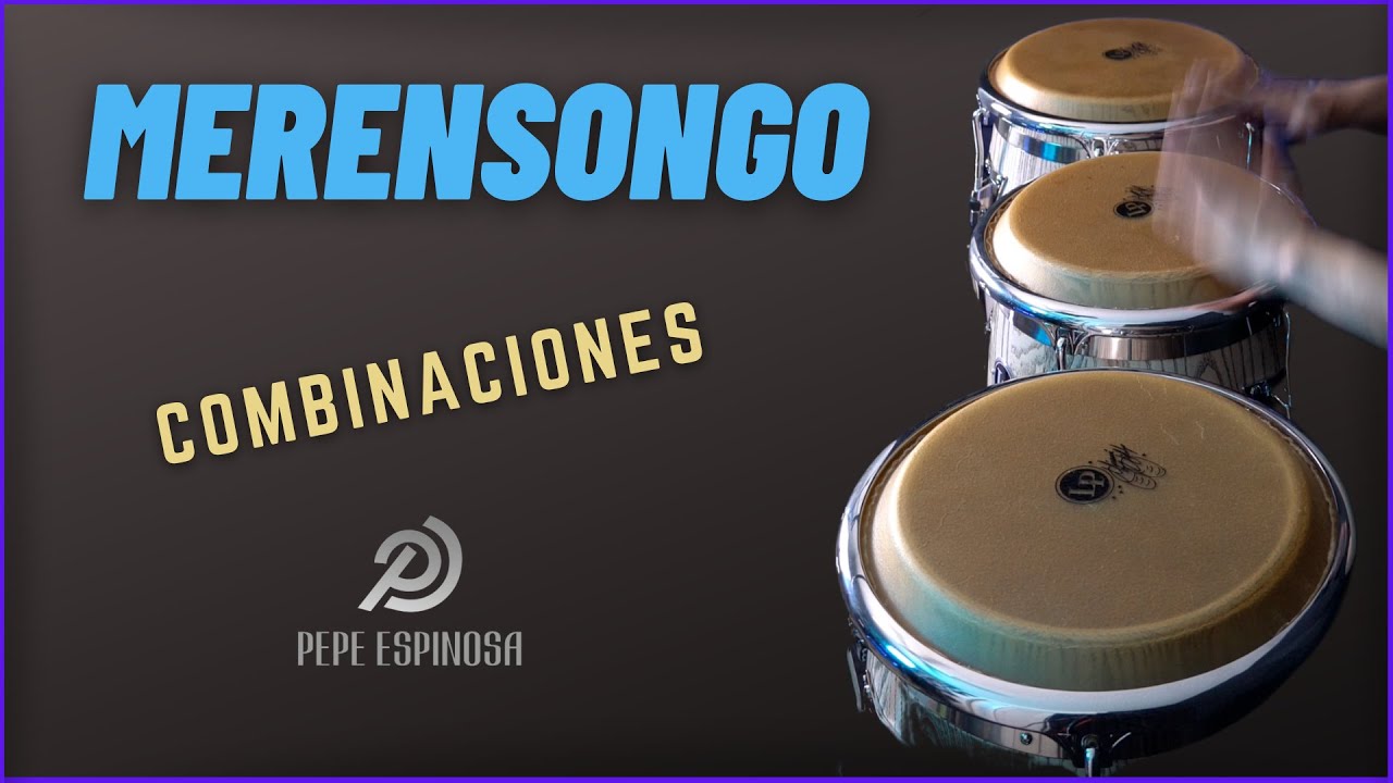 Merensongo-Combinaciones -Tres Congas🔥🔥🪘- Pepe Espinosa #percussion #congas #pepeespinosa