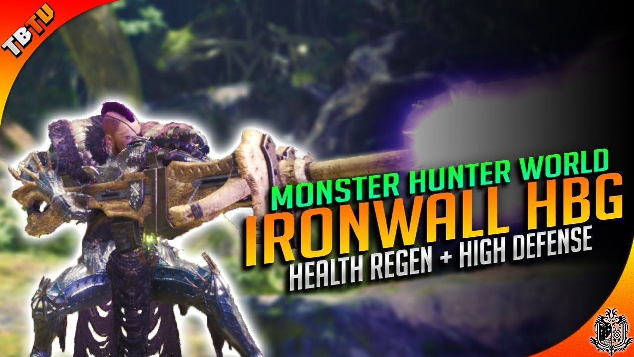 IRONWALL Heavy Bowgun SOLO Build! MHW Behemoth Tank? Monster Hunter World Mixset mhw