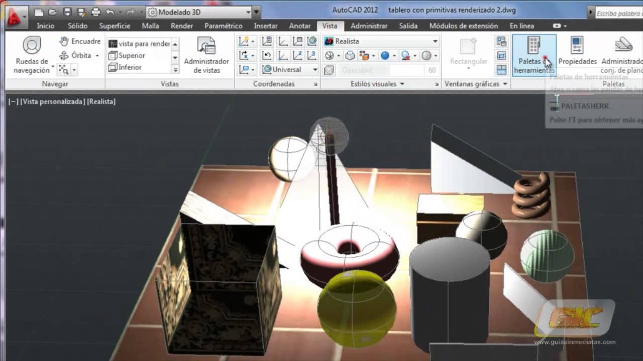 Autocad 2015. Tema 40.2 Luces