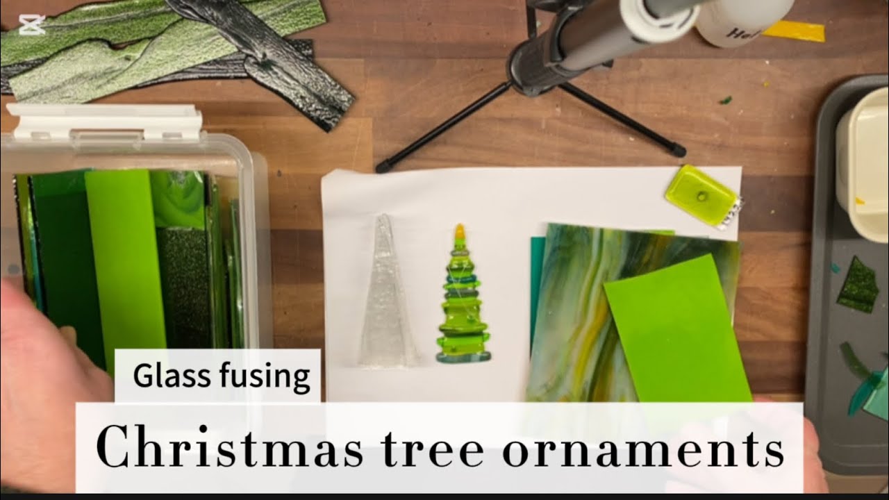 Christmas Glass fun 5  #glassfusing #christmastree