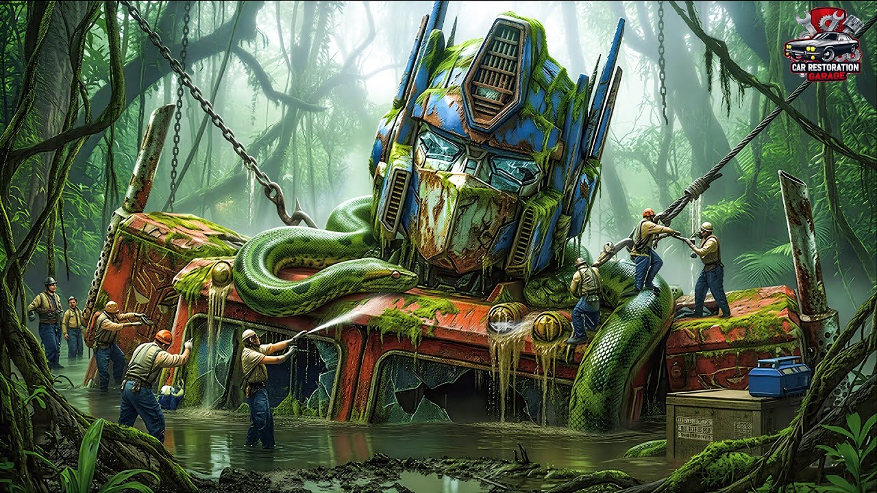 Restoring Abandoned Optimus Prime Found Buried in the Amazon Jungle | War Machine Restoration