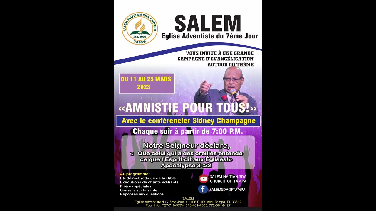 SALEM SDA CHURCH CRUSADE 
