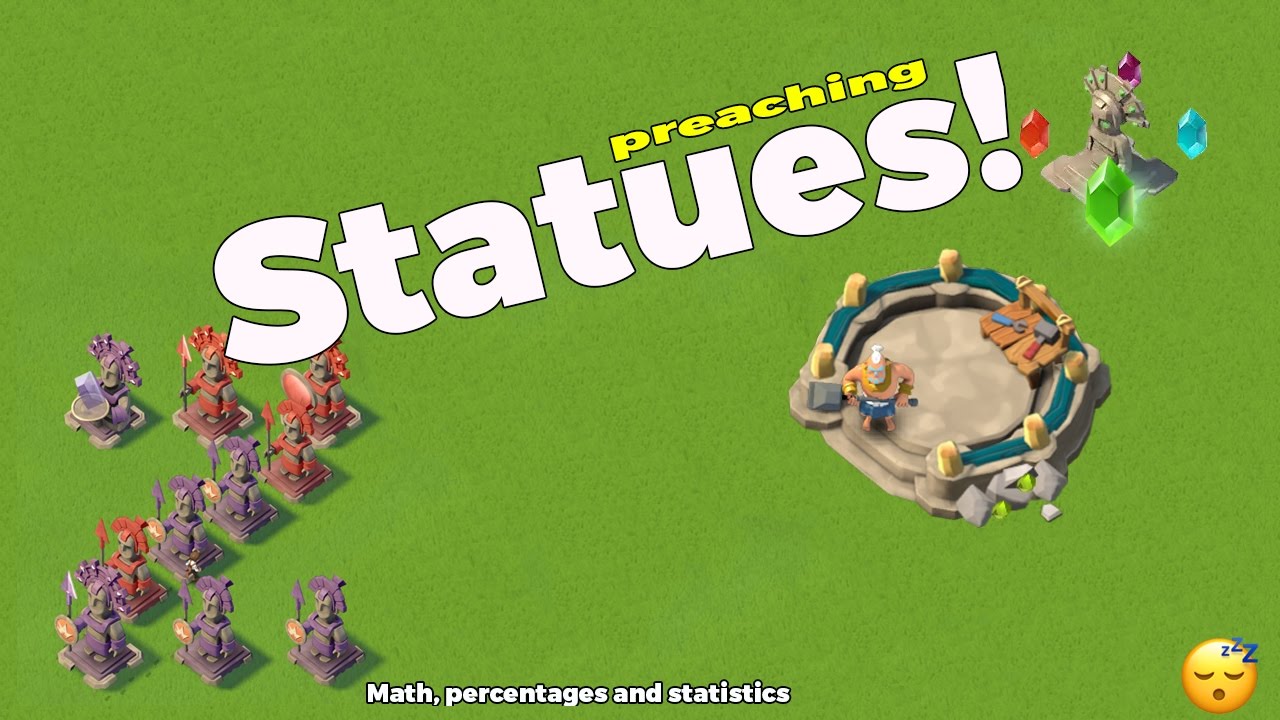 Boom Beach - How to get Perfect Statues!