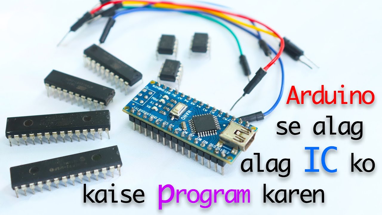 Aasani se alag alag IC ko keyse Program kia jata hei Ardunio se. Jayse #ATtiny85, #Atmega8