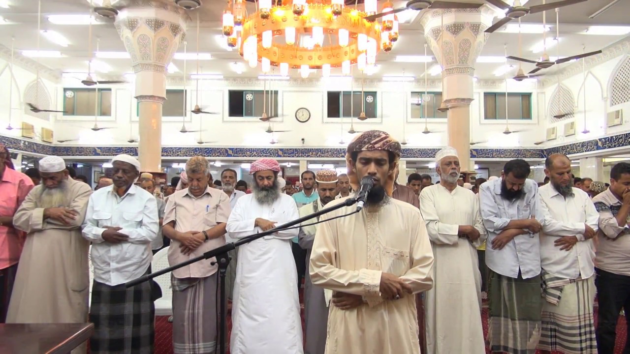 القارئ -  محمد العبوس - مسجد الرحاب - عدن - ليلة --- رمضان 1438ه