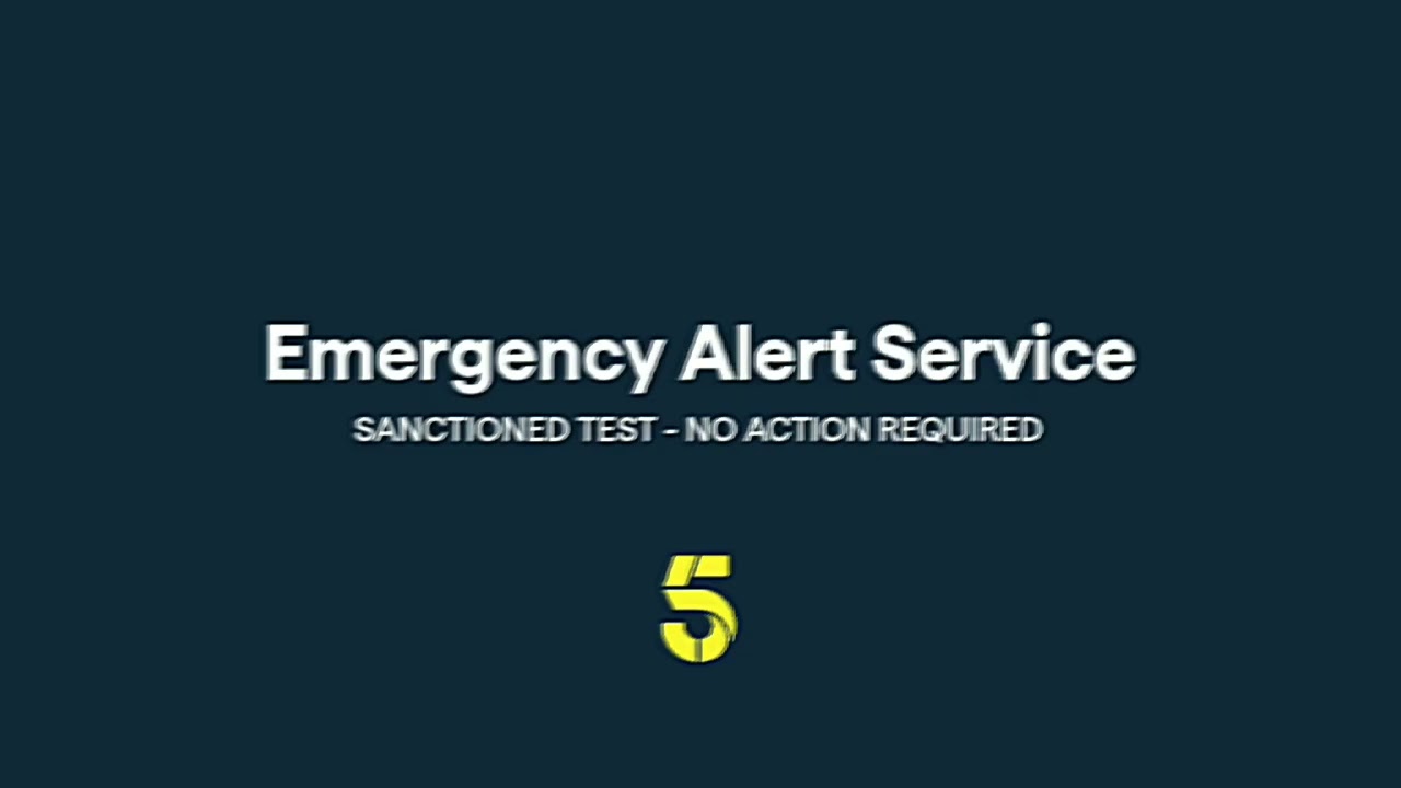Channel 5 - Emergency Alert Service test (2025)