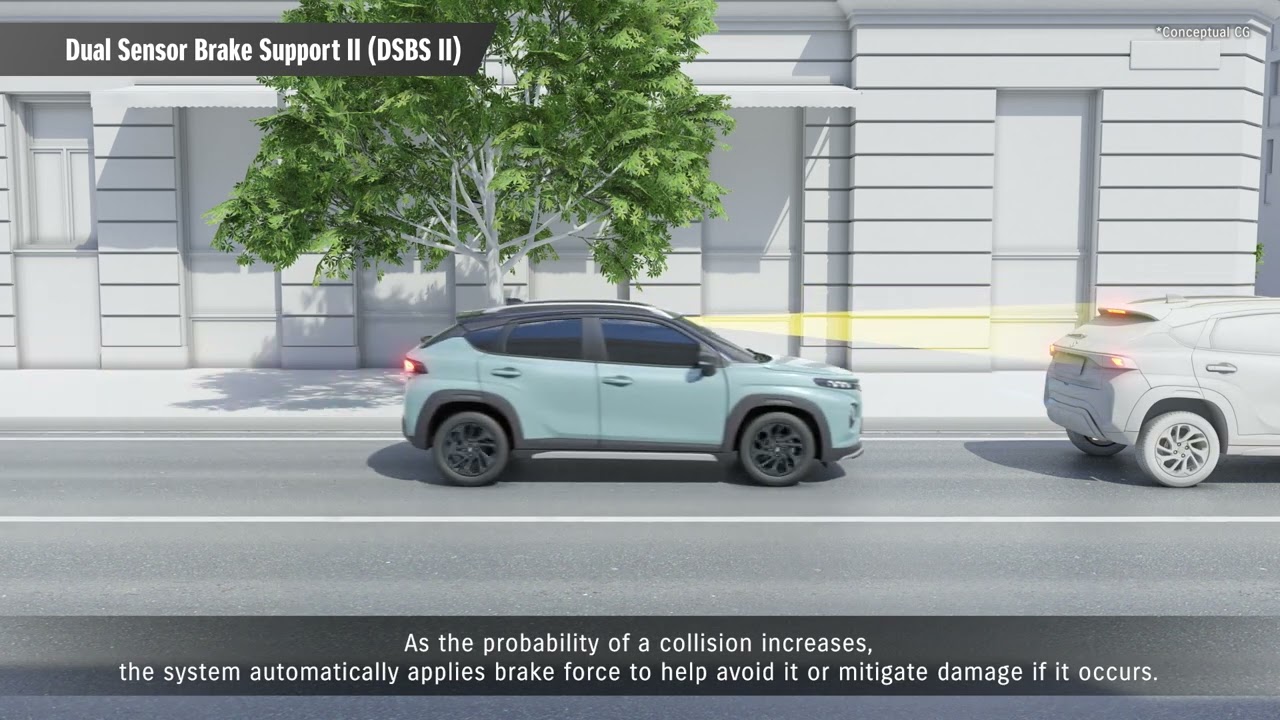 Suzuki Fronx | Safety Support | Dual Sensor Brake Support II (DSBS II)