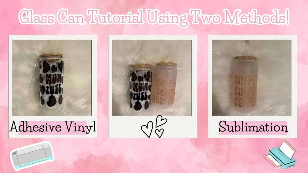 How To Put Adhesive Vinyl on A Glass Cup | Sublimation on A Glass Cup