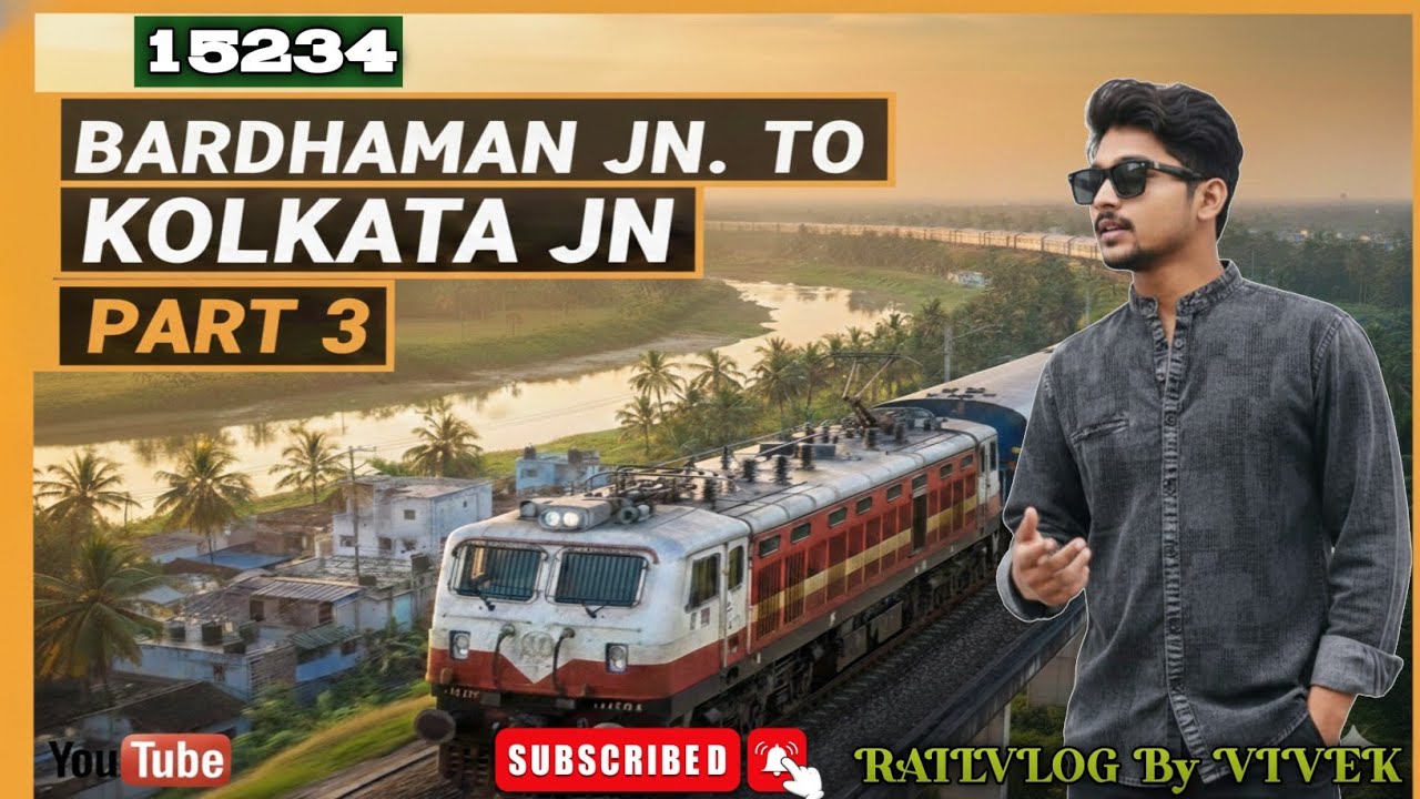 Bardhaman to  kolkata  15234 | part 3 Maithili express #railvlogbyvivek #traintravel #journey #train