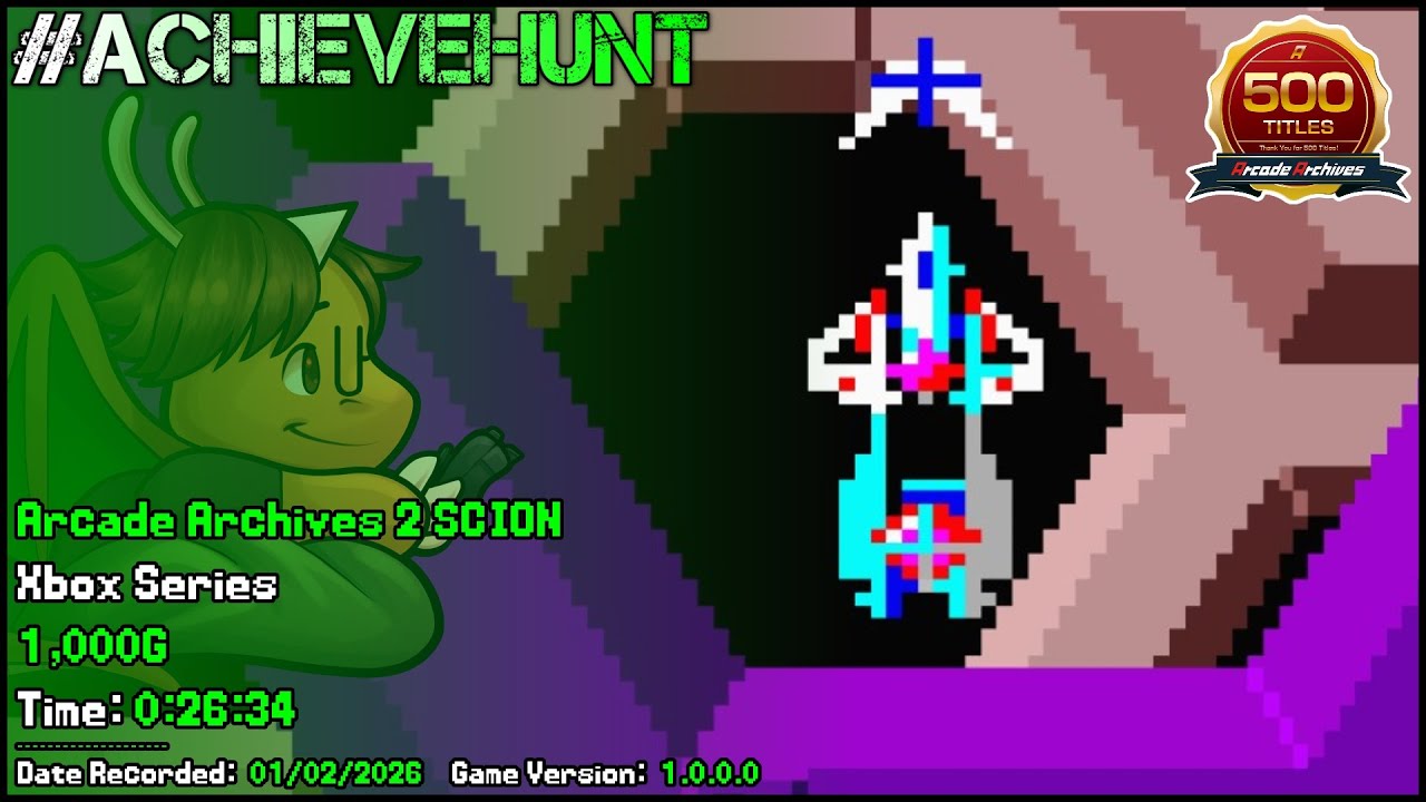 #AchieveHunt - Arcade Archives 2 SCION (Xbox Series) - 1,000G in 26m 34s!