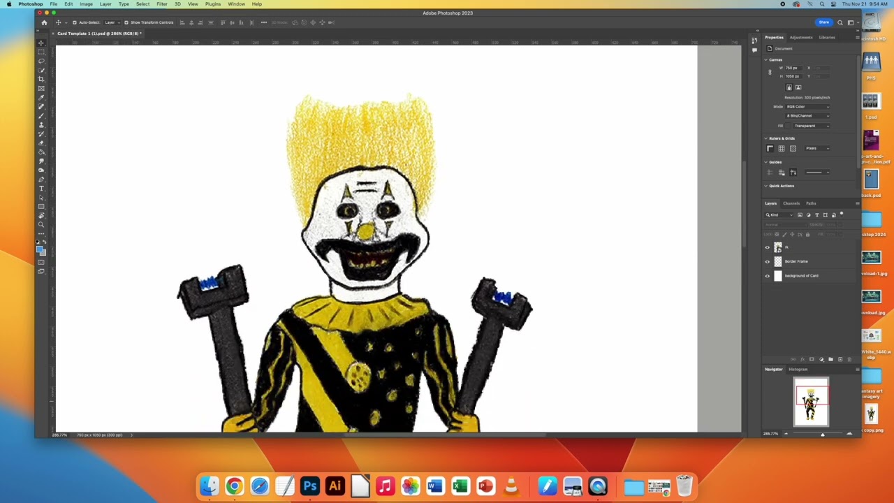 Creating a Trading Card with Photoshop