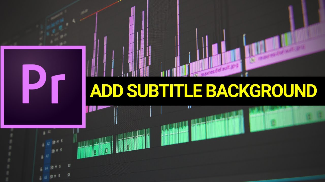 Как добавить фон к субтитрам в Adobe Premiere Pro CC