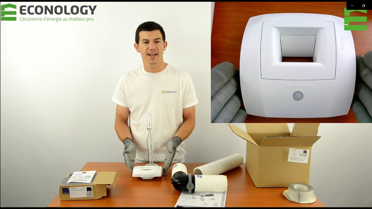 Kit bouche d'extraction hygror&eacute;glable Aldes - Pr&eacute;sentation