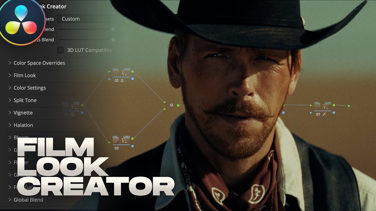 Creating a Cinematic Grade in Film Look Creator | DaVinci Resolve Tutorial