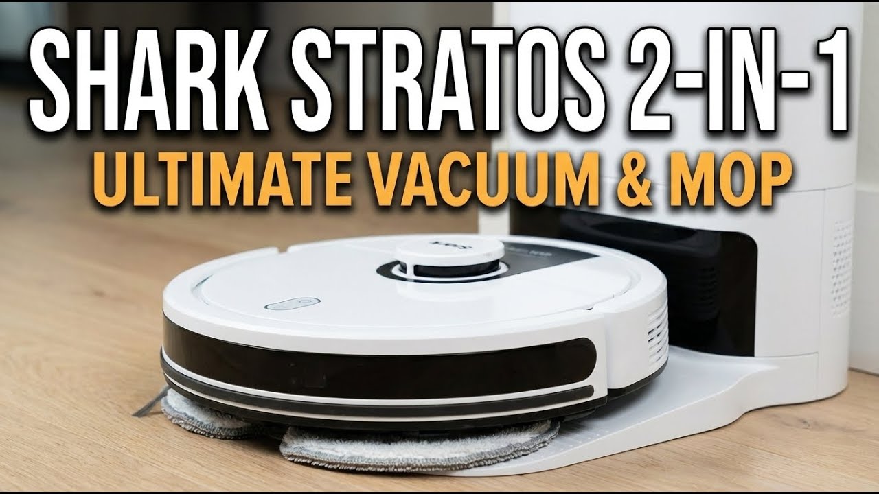 Shark Stratos 2 in 1 Robot Vacuum & Mop — Self Cleaning Base Tested!