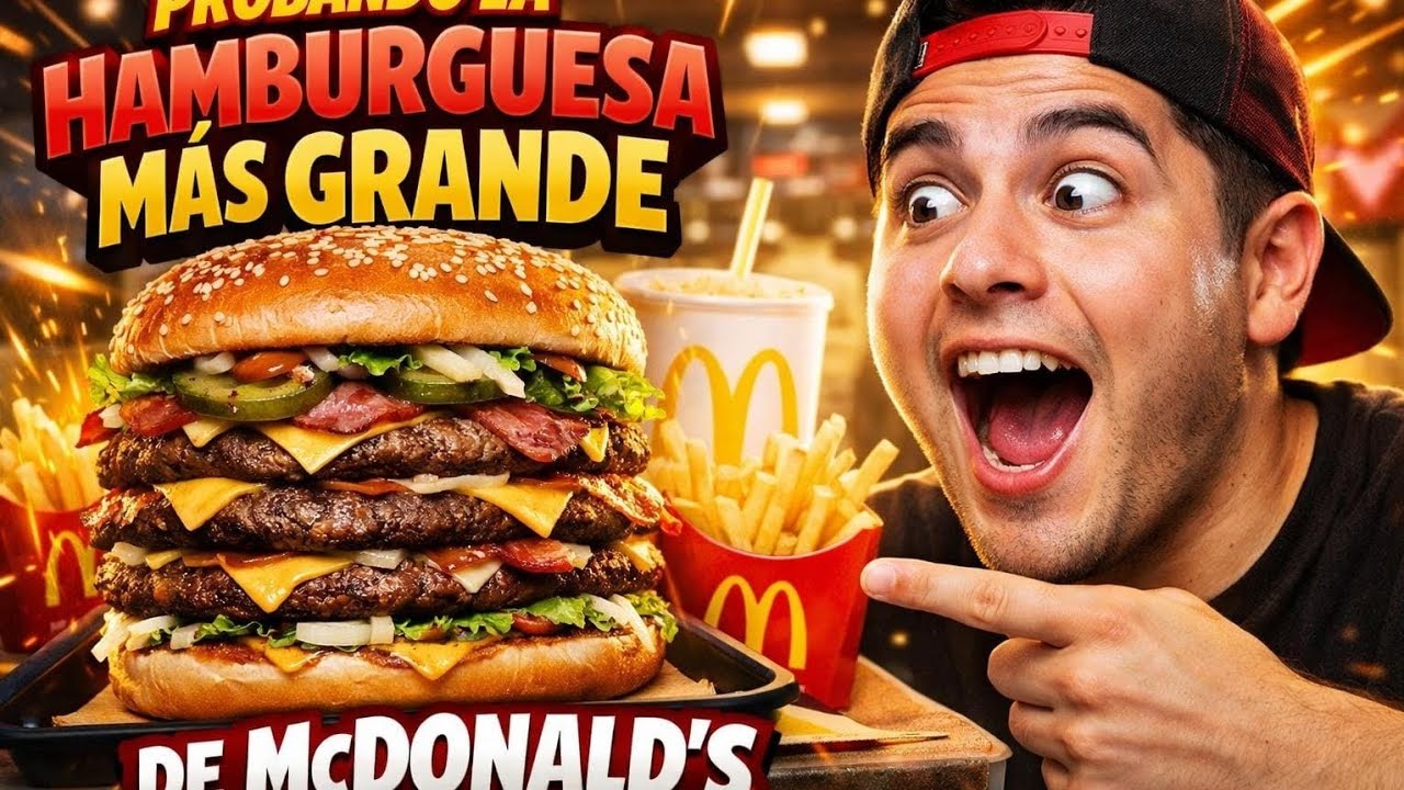 Compre la burger mas grande de McDonald's 