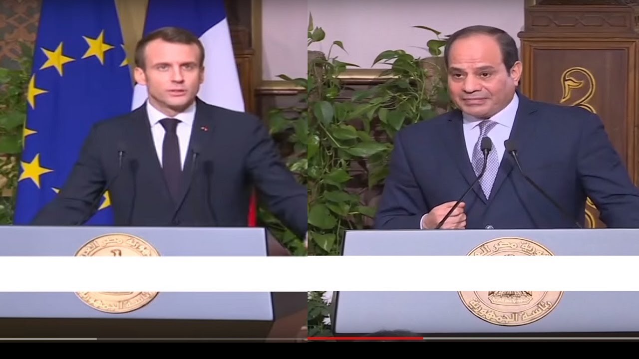 ماكرون يتحدث عن حقوق الإنسان في مصر والسيسي يرد عليه