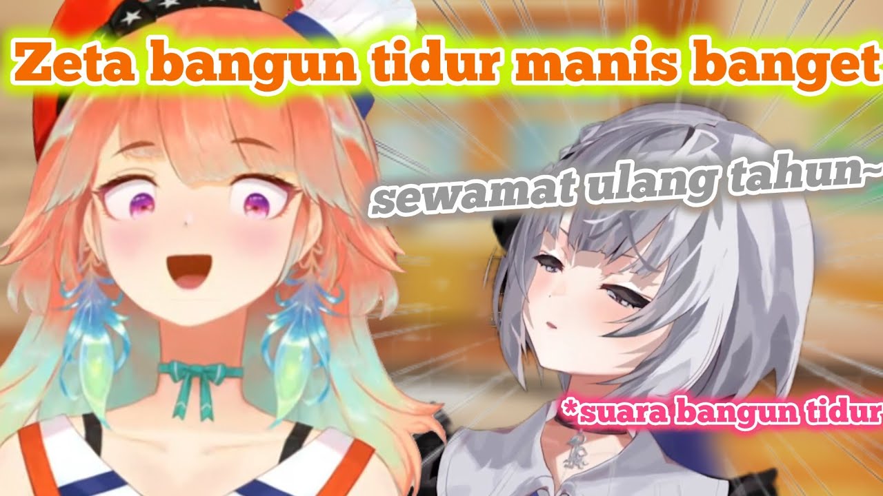 Zeta yang baru bangun tidur langsung nyanyiin lagu ultah indonesia buat Kiara [Hololive ID Clips]