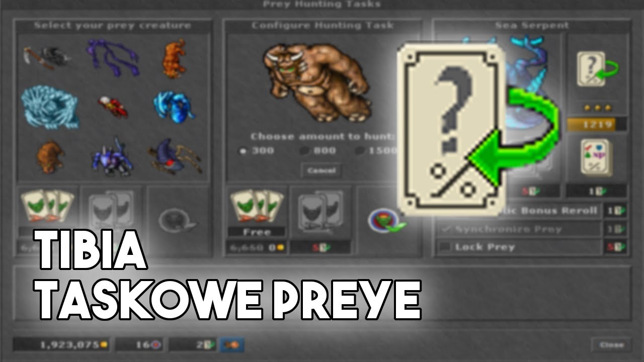 [PL] Tibia News | Nowe Taskowe Preye nadchodzą! (Prey Hunt Task)