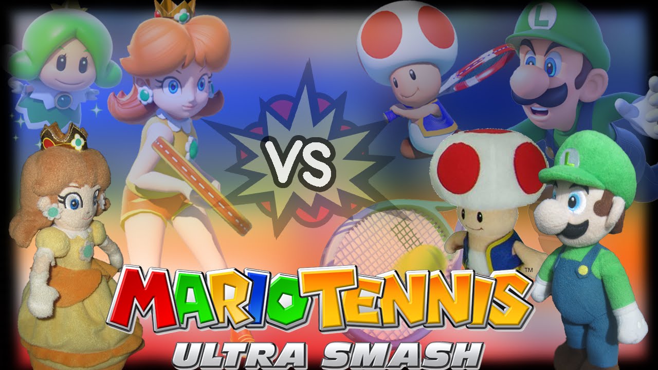 ABM: Daisy & Sprixie Fairy Vs Luigi & Toad *Mario Tennis Ultra Smash!!* HD