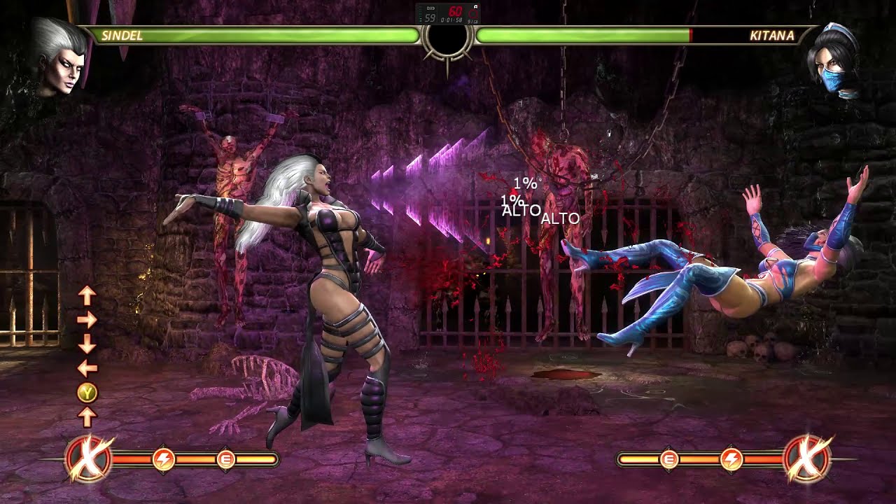 MORTAL KOMBAT 9 COMPLETE EDITTION ALL ATTACKS + COMBOS  SINDEL