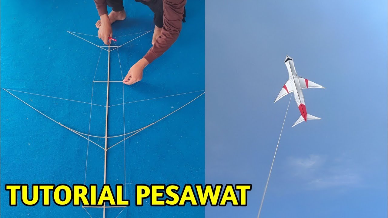 DIY bikin layangan unik Pesawat Terbang