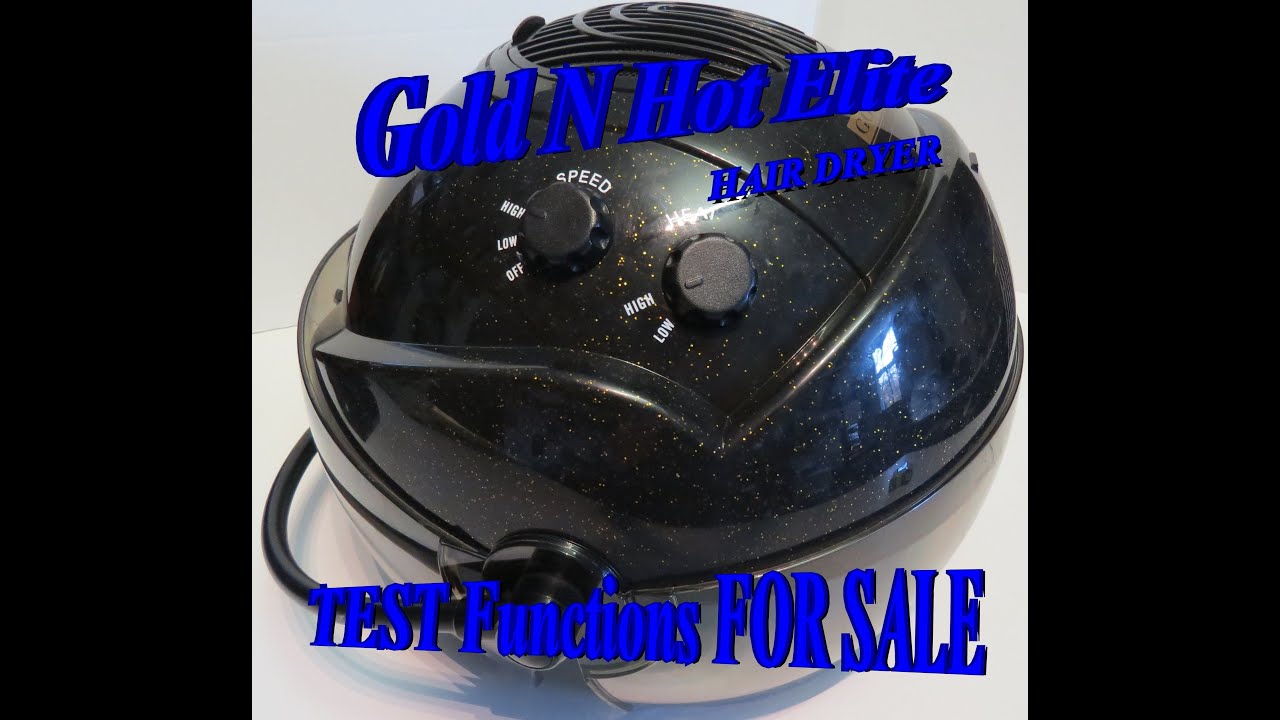 Элитный фен GOLD N HOT для коммерческого использования, накладной, продаётся на eBay, без подставки