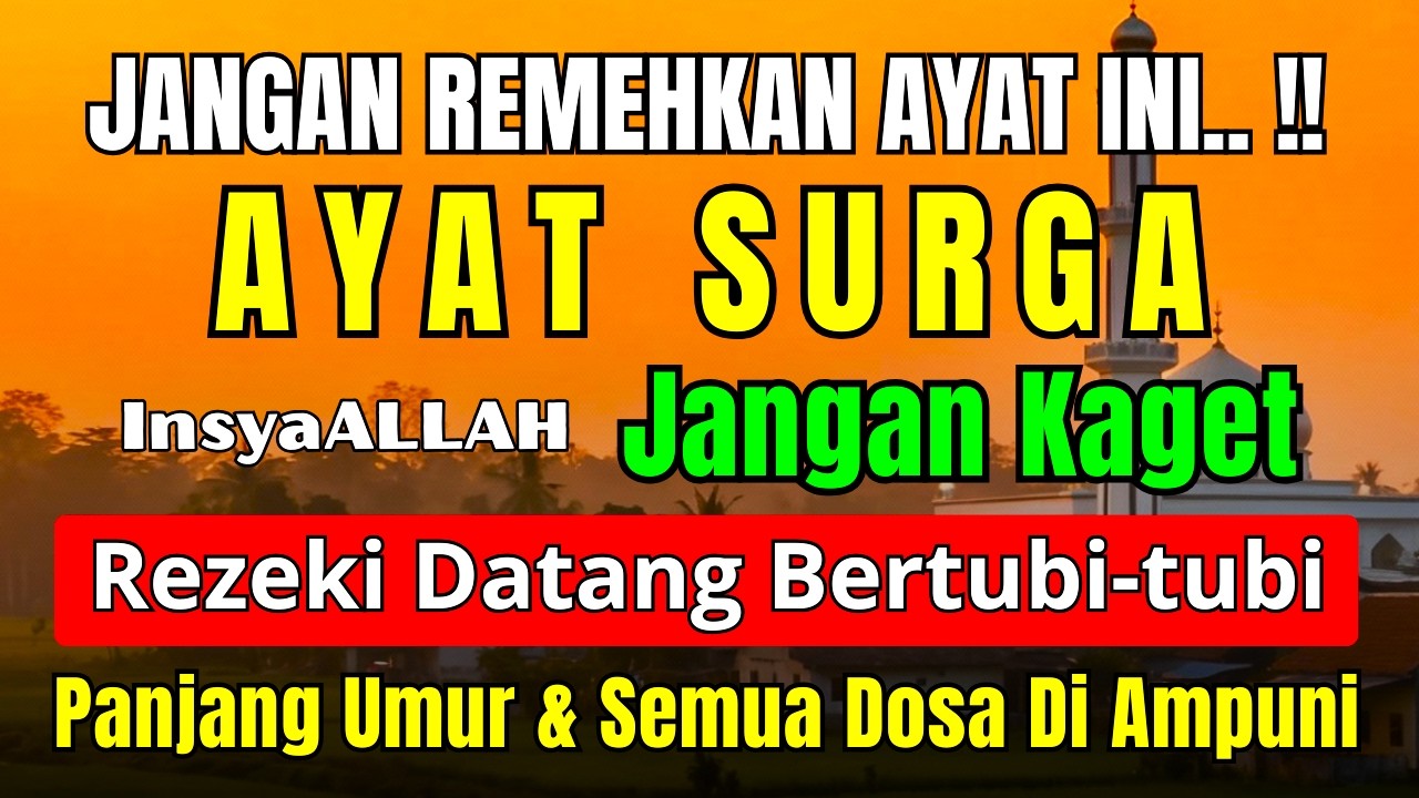 SANGAT MUSTAJAB.. !! Doa RASULULLAH untuk Pelindung Keluarga, Pembuka Pintu Rezeki & Ketenangan Hati