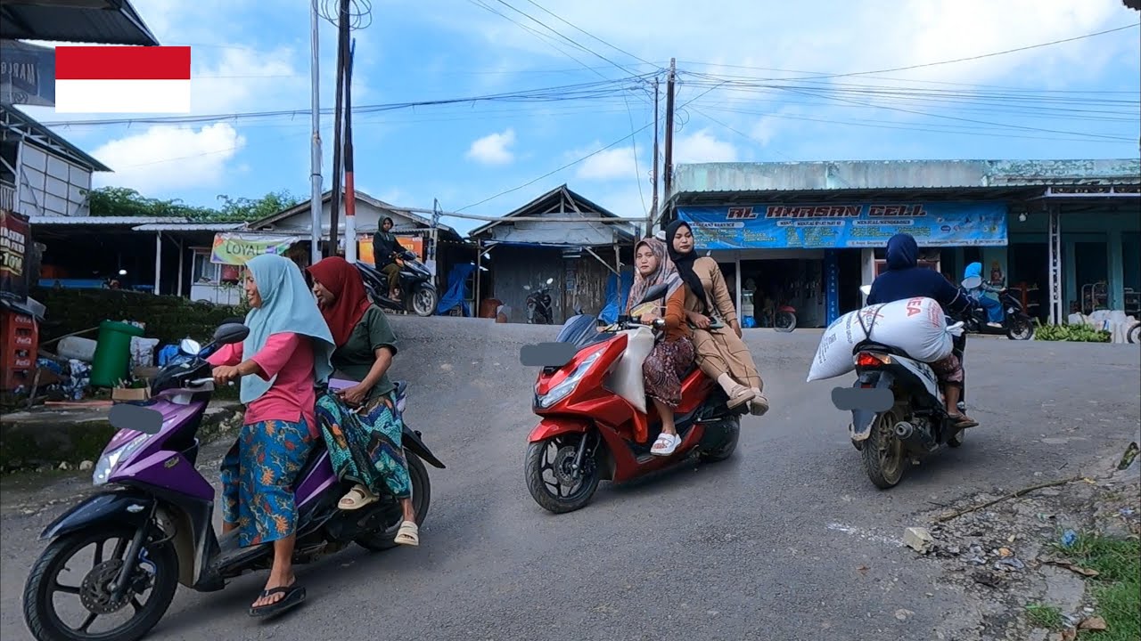 Village life in indonesia, A peaceful village, rural village life in indonesia walking 4k