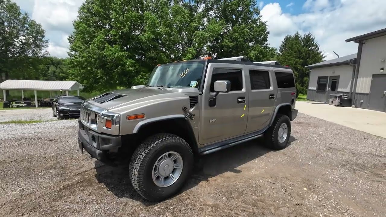 #9663 Hummer H2 2003 года, двигатель #LQ4 6.0L: разборка на запчасти, видео с испытаний от J&J Au...